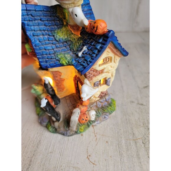 Spooky hollow AS IS haunted house ceramic vintage village accessory - Picture 11 of 11